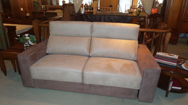 Canapé lit en plusieurs dimensions en tissu, pratique et confortable, système rapido en région paca