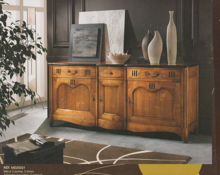 Enfilade 3 portes galbées