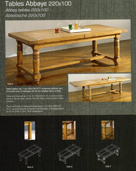 TABLE ABBAYE