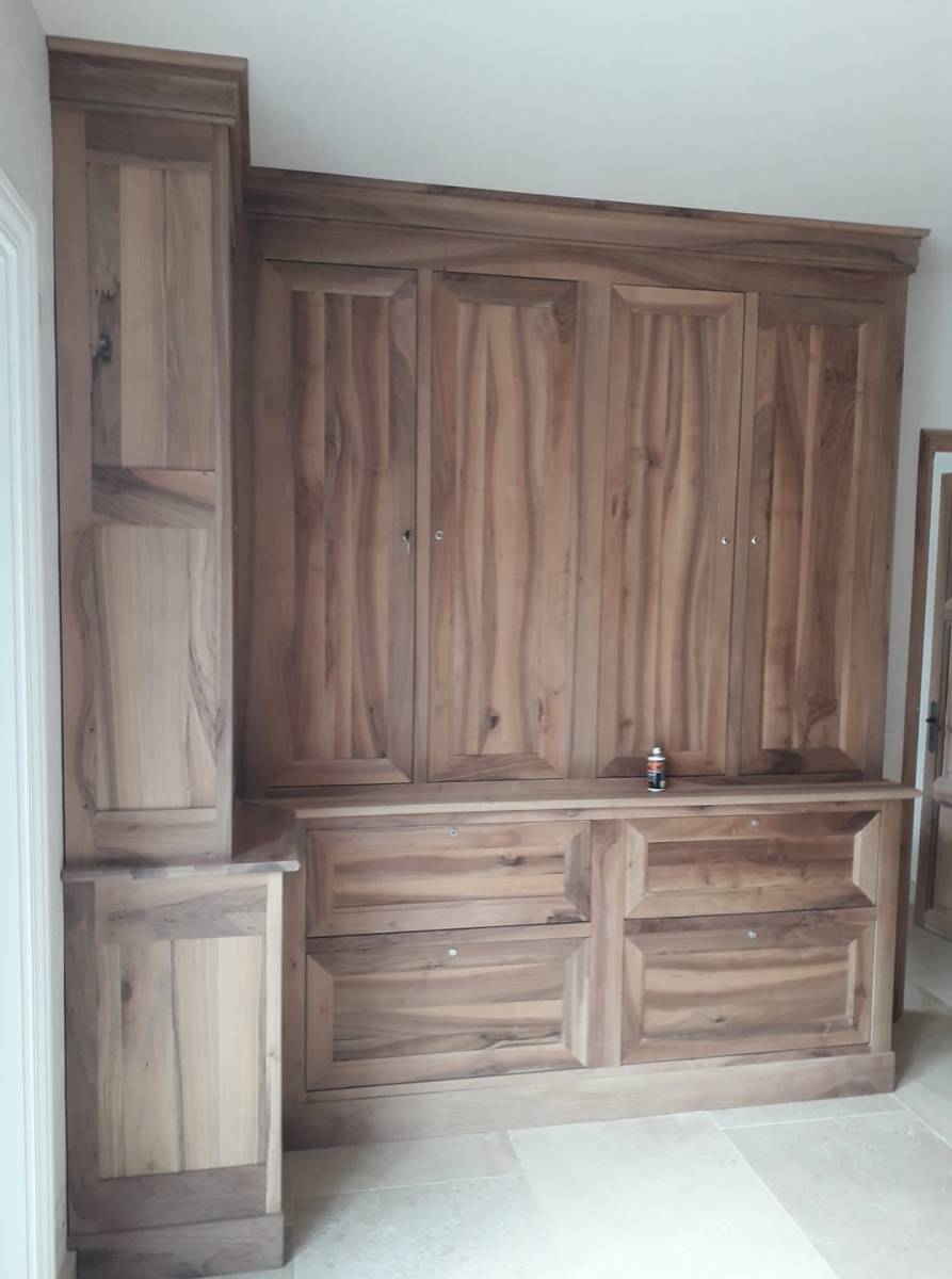 armoire bibliothèque en bois massif