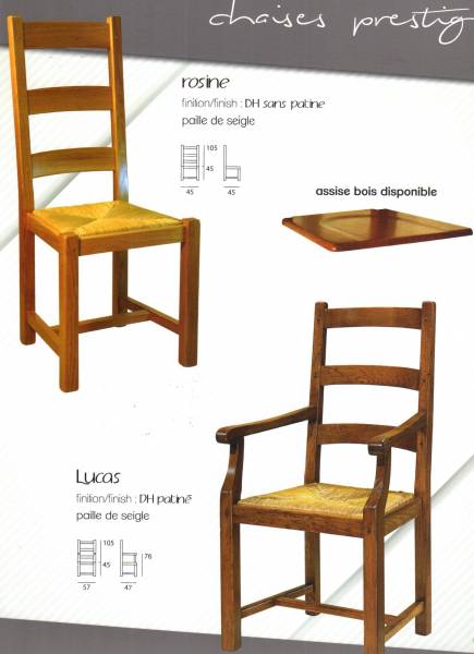 Chaises de ferme