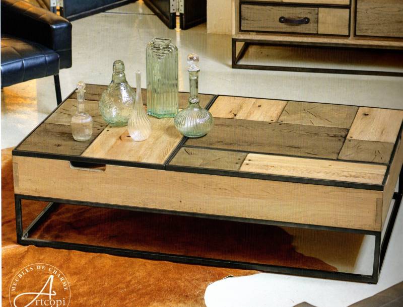 Table de salon en chêne sur Aix en Provence