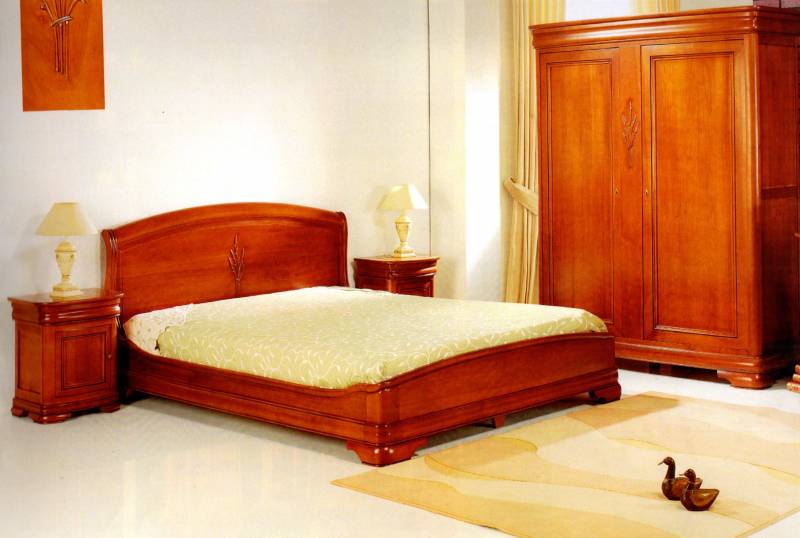 Chambre Merisier lit socle, AIX EN PROVENCE