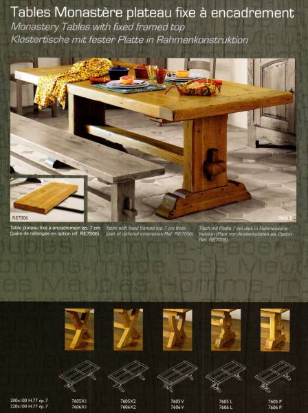 Table Monastère