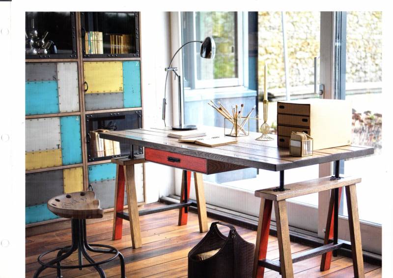 bureau à tréteaux Atelier 
