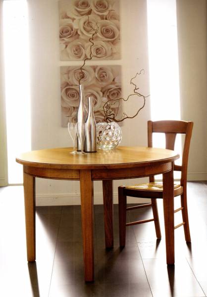table ronde en Noyer